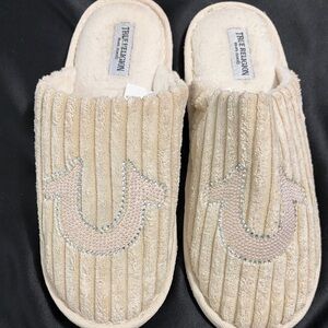 True Religion Women's Tan Slippers